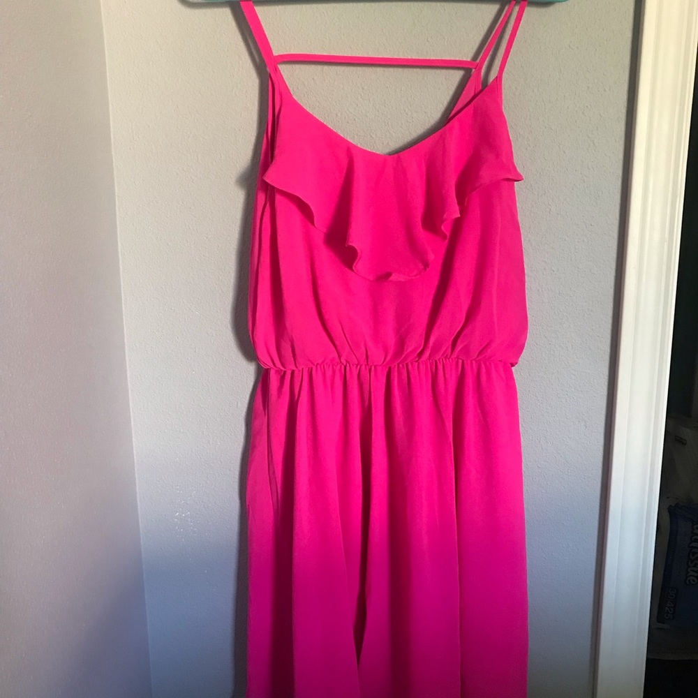 Nordstrom Lush Pink Strapless Dress